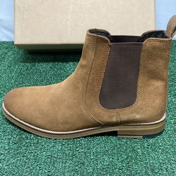 New Crevo Tan Suede Chelsea Boots with memory foam men’s size 9 (OKPM-07-018) - Picture 6 of 9